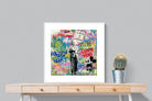 Love is the Answer-Wall_Art-80 x 80cm-Framed Print-White-Pixalot