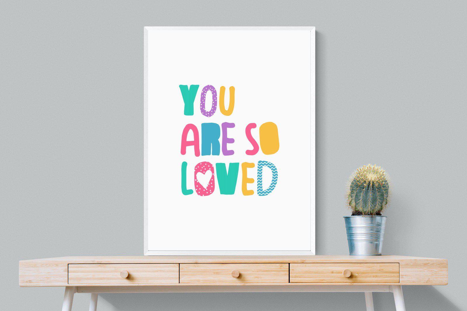 Loved-Wall_Art-75 x 100cm-Mounted Canvas-White-Pixalot