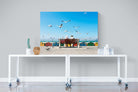 Lunch At The Beach-Wall_Art-120 x 90cm-Mounted Canvas-No Frame-Pixalot