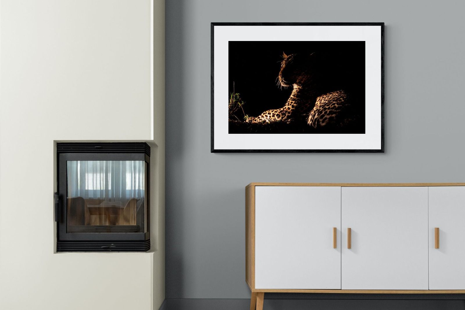 Lurking-Wall_Art-100 x 75cm-Framed Print-Black-Pixalot