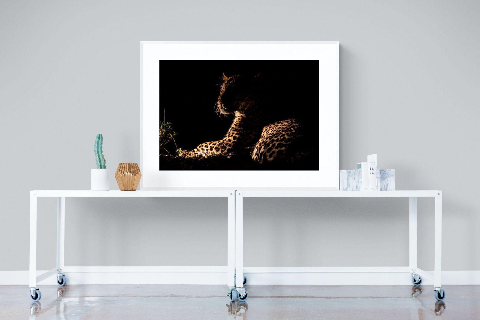 Lurking-Wall_Art-120 x 90cm-Framed Print-White-Pixalot