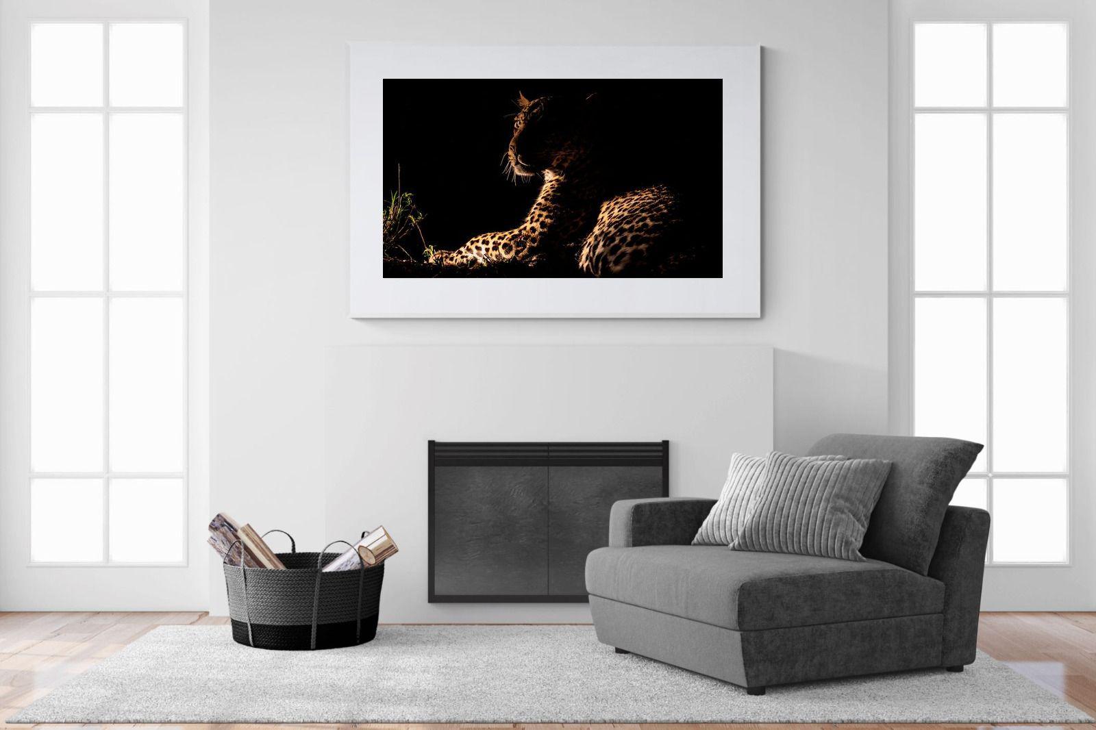 Lurking-Wall_Art-150 x 100cm-Framed Print-White-Pixalot