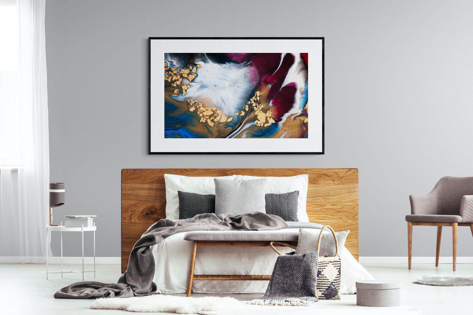 Lux Liquid-Wall_Art-150 x 100cm-Framed Print-Black-Pixalot