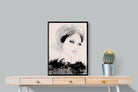 Mademoiselle-Wall_Art-60 x 80cm-Mounted Canvas-Black-Pixalot