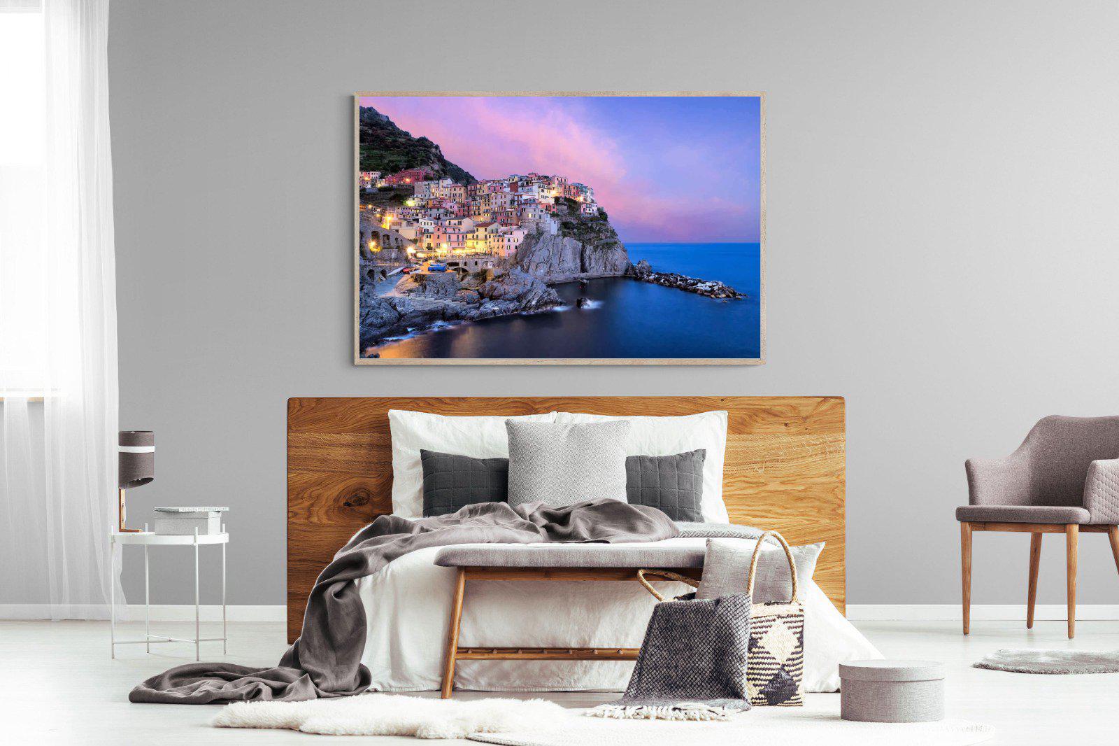 Manarola-Wall_Art-150 x 100cm-Mounted Canvas-Wood-Pixalot