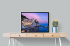 Manarola-Wall_Art-80 x 60cm-Mounted Canvas-Black-Pixalot