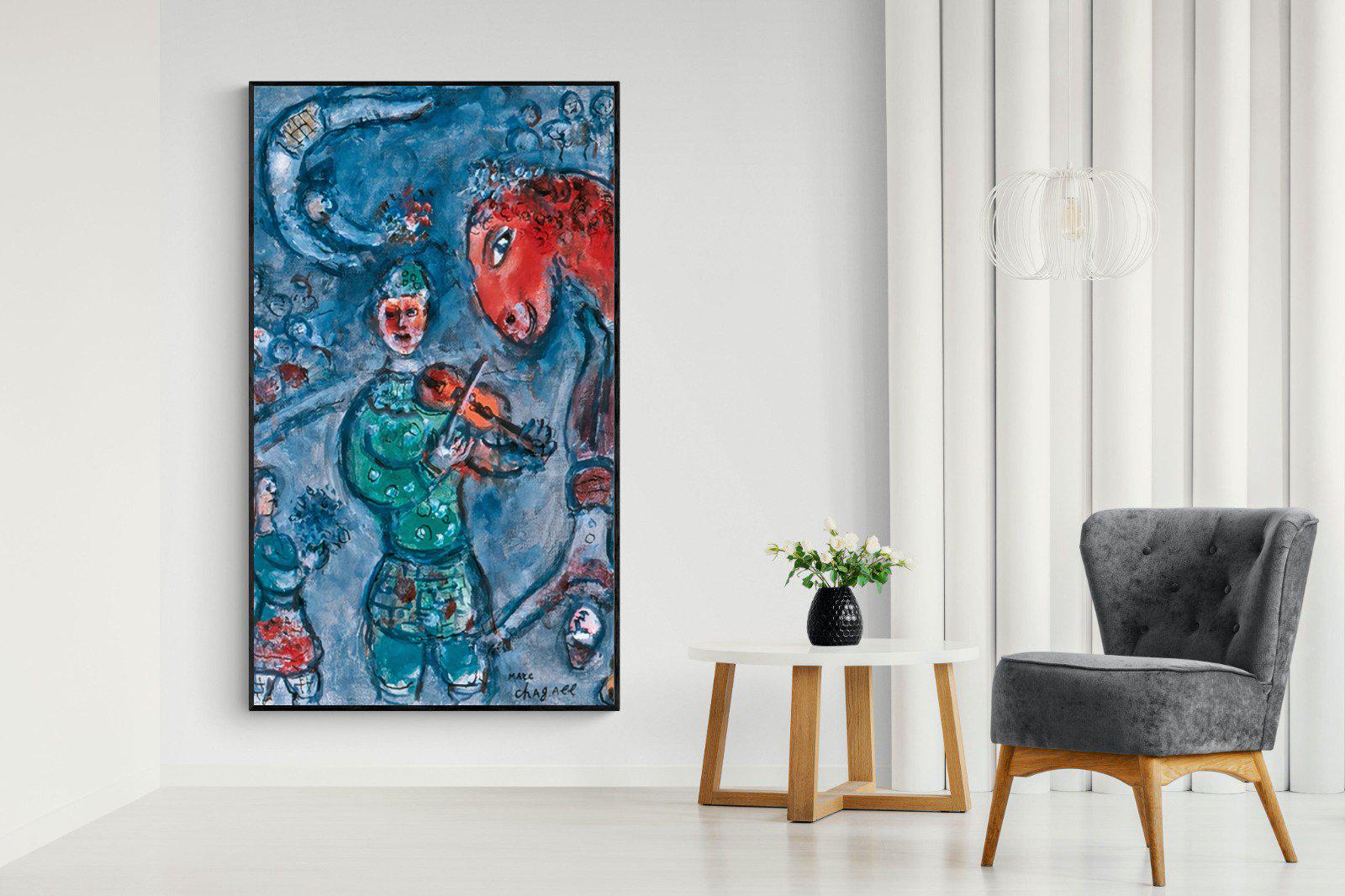 Marc Chagall-Wall_Art-130 x 220cm-Mounted Canvas-Black-Pixalot