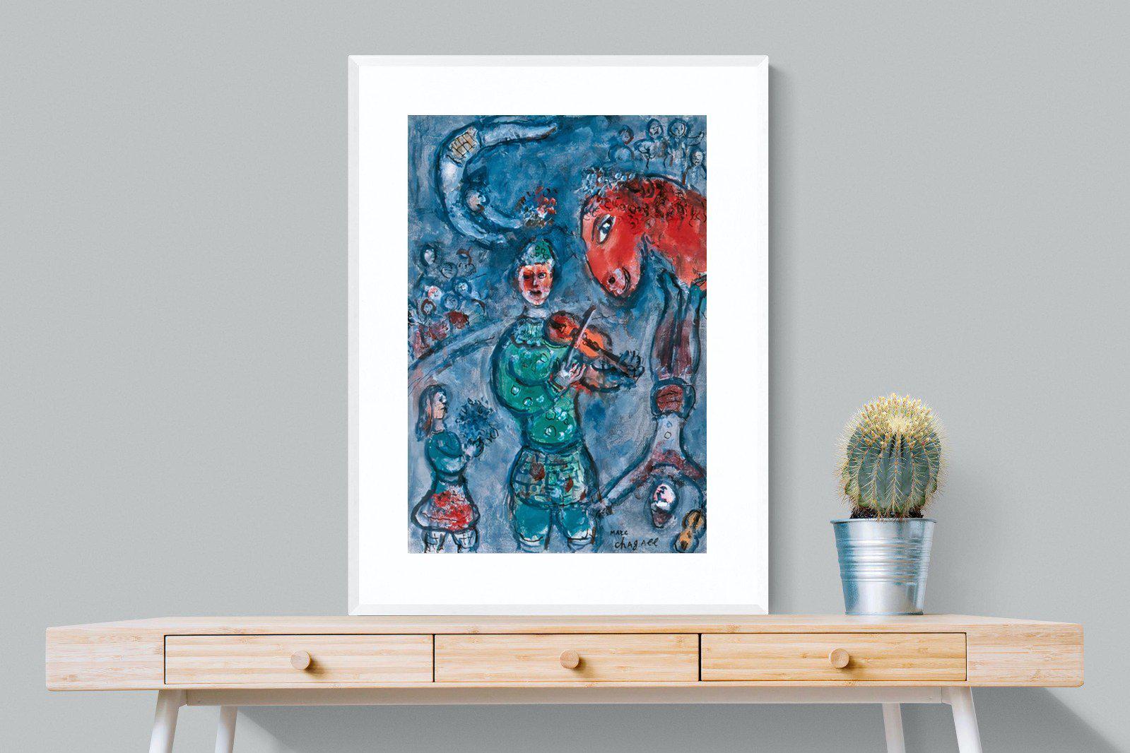 Marc Chagall-Wall_Art-75 x 100cm-Framed Print-White-Pixalot