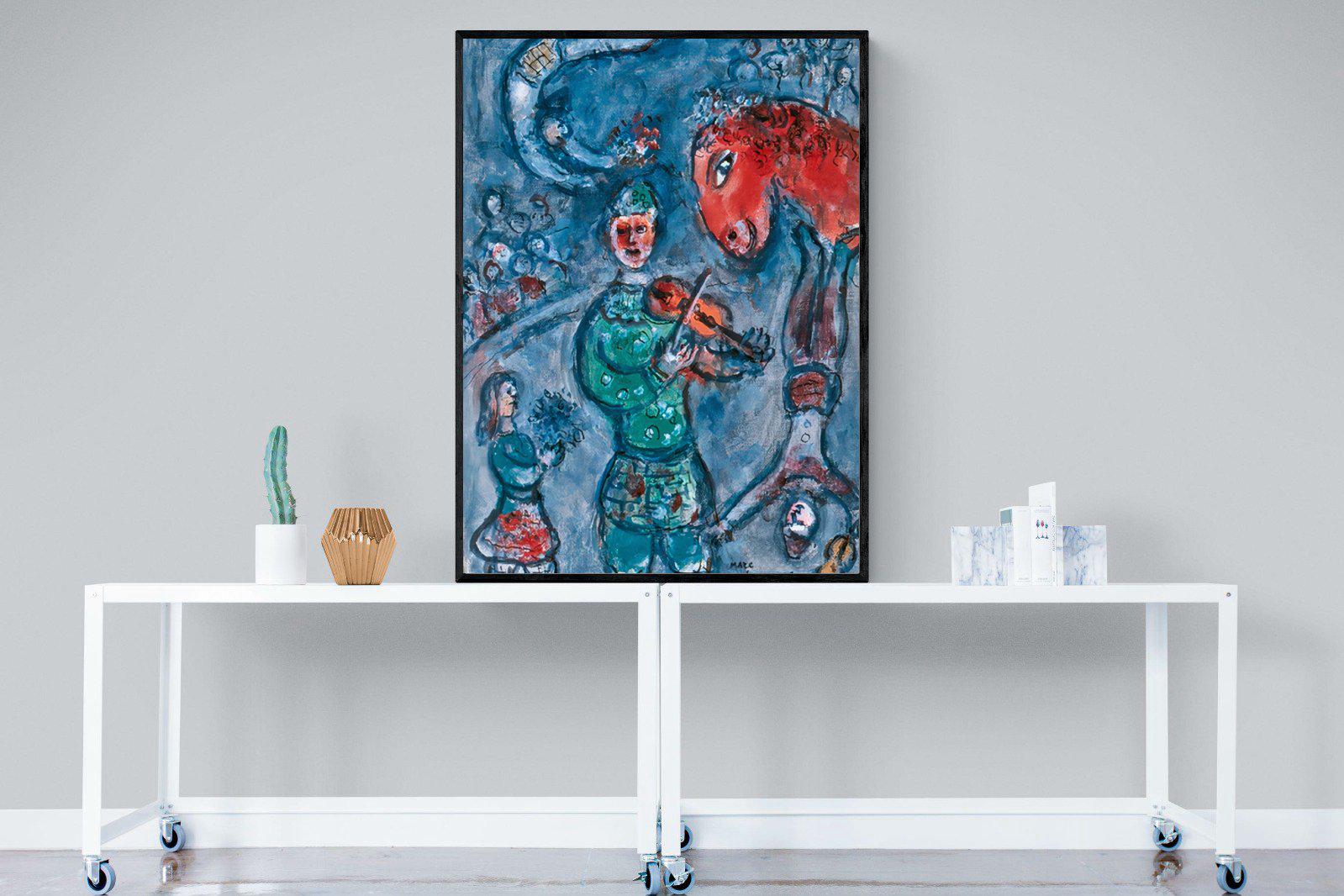 Marc Chagall-Wall_Art-90 x 120cm-Mounted Canvas-Black-Pixalot