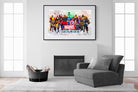 Marvel Heroes-Wall_Art-150 x 100cm-Framed Print-Black-Pixalot