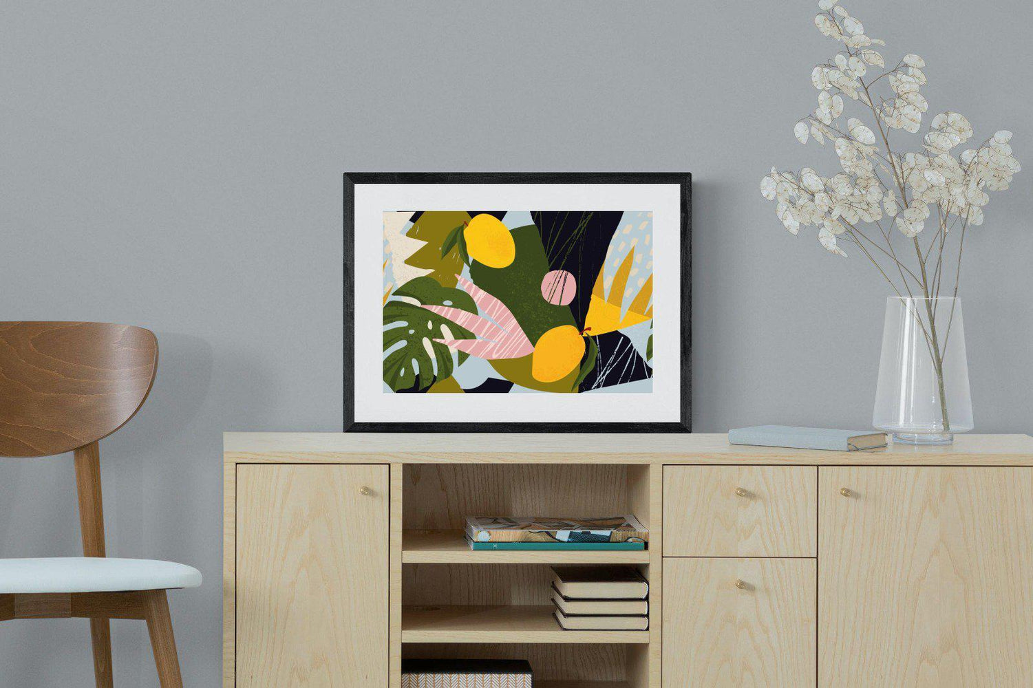 Matisse-Wall_Art-60 x 45cm-Framed Print-Black-Pixalot