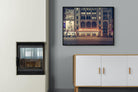 McDonald's-Wall_Art-100 x 75cm-Mounted Canvas-Black-Pixalot