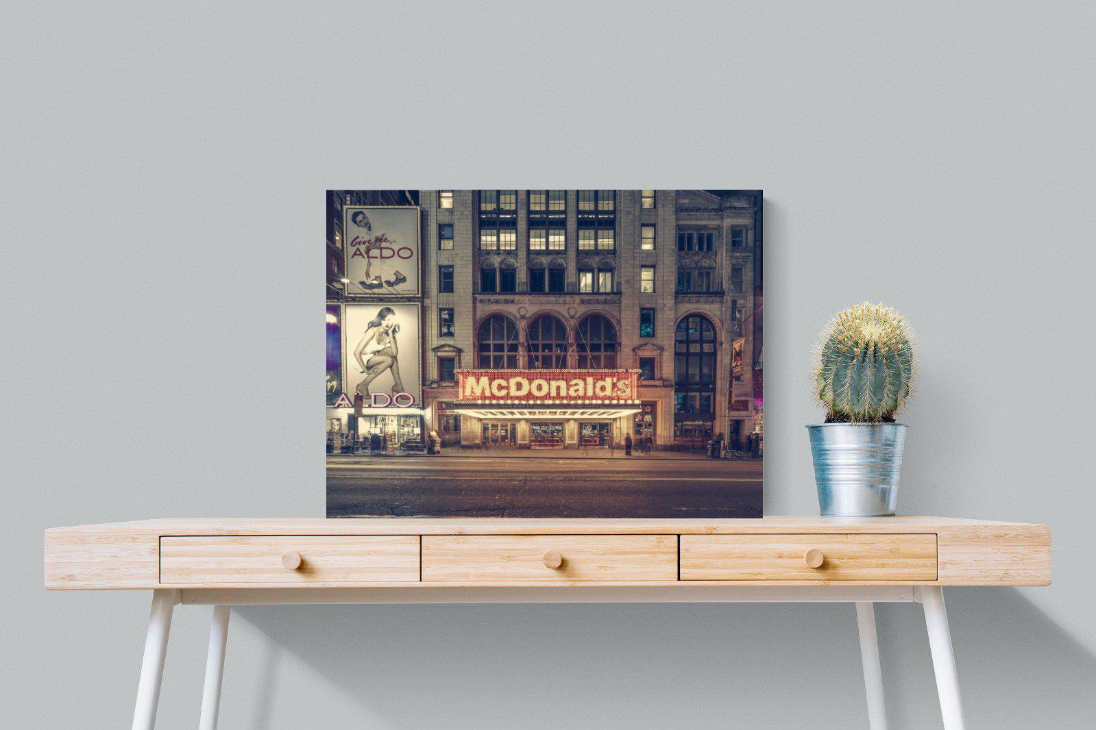 McDonald's-Wall_Art-80 x 60cm-Mounted Canvas-No Frame-Pixalot