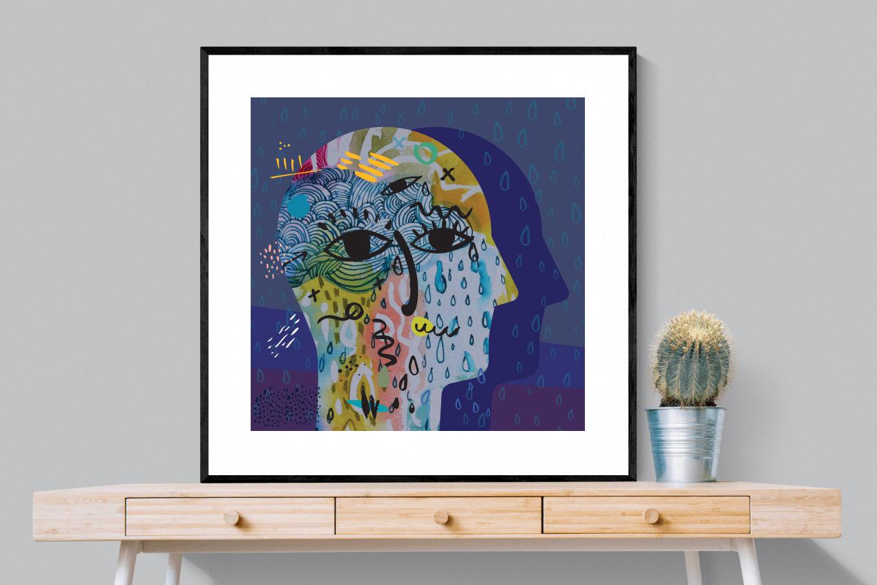 Melancholy-Wall_Art-100 x 100cm-Framed Print-Black-Pixalot