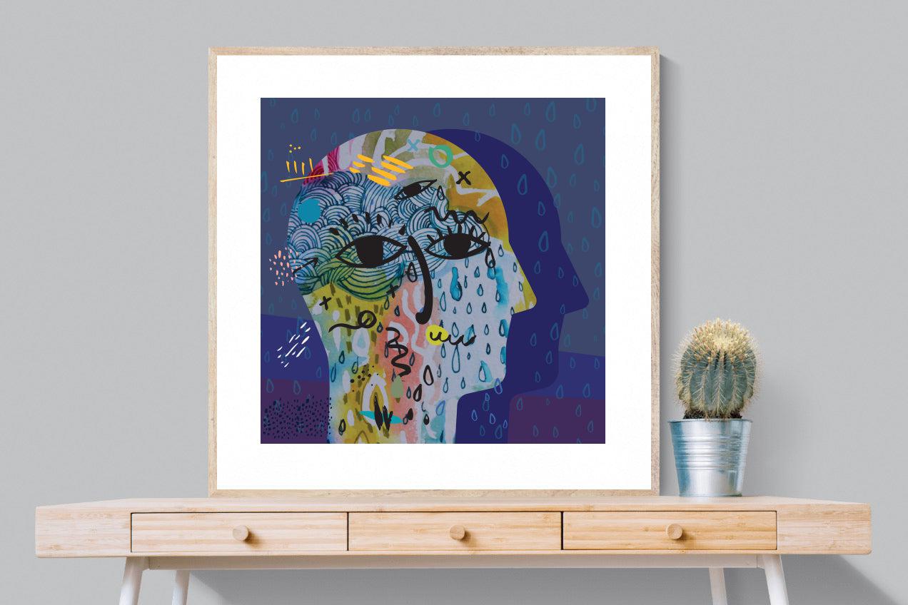 Melancholy-Wall_Art-100 x 100cm-Framed Print-Wood-Pixalot