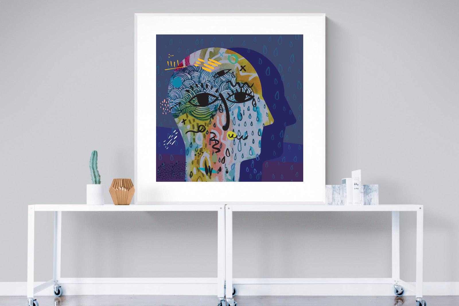 Melancholy-Wall_Art-120 x 120cm-Framed Print-White-Pixalot