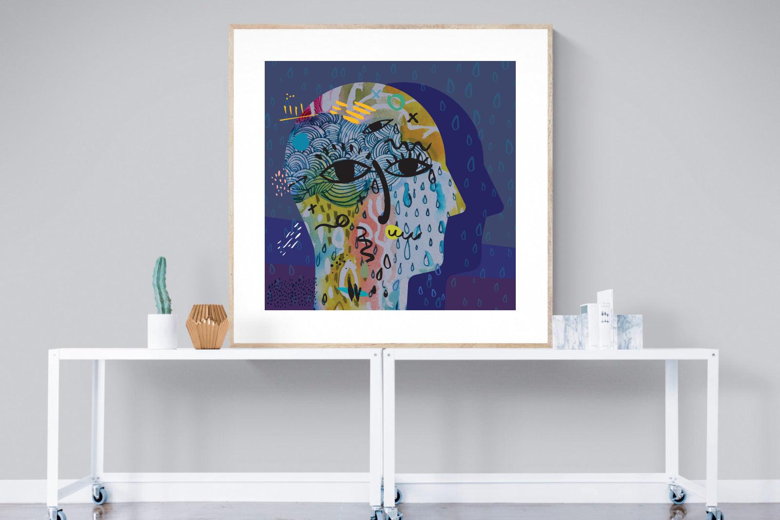 Melancholy-Wall_Art-120 x 120cm-Framed Print-Wood-Pixalot