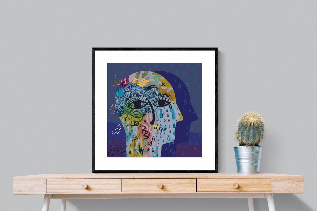 Melancholy-Wall_Art-80 x 80cm-Framed Print-Black-Pixalot