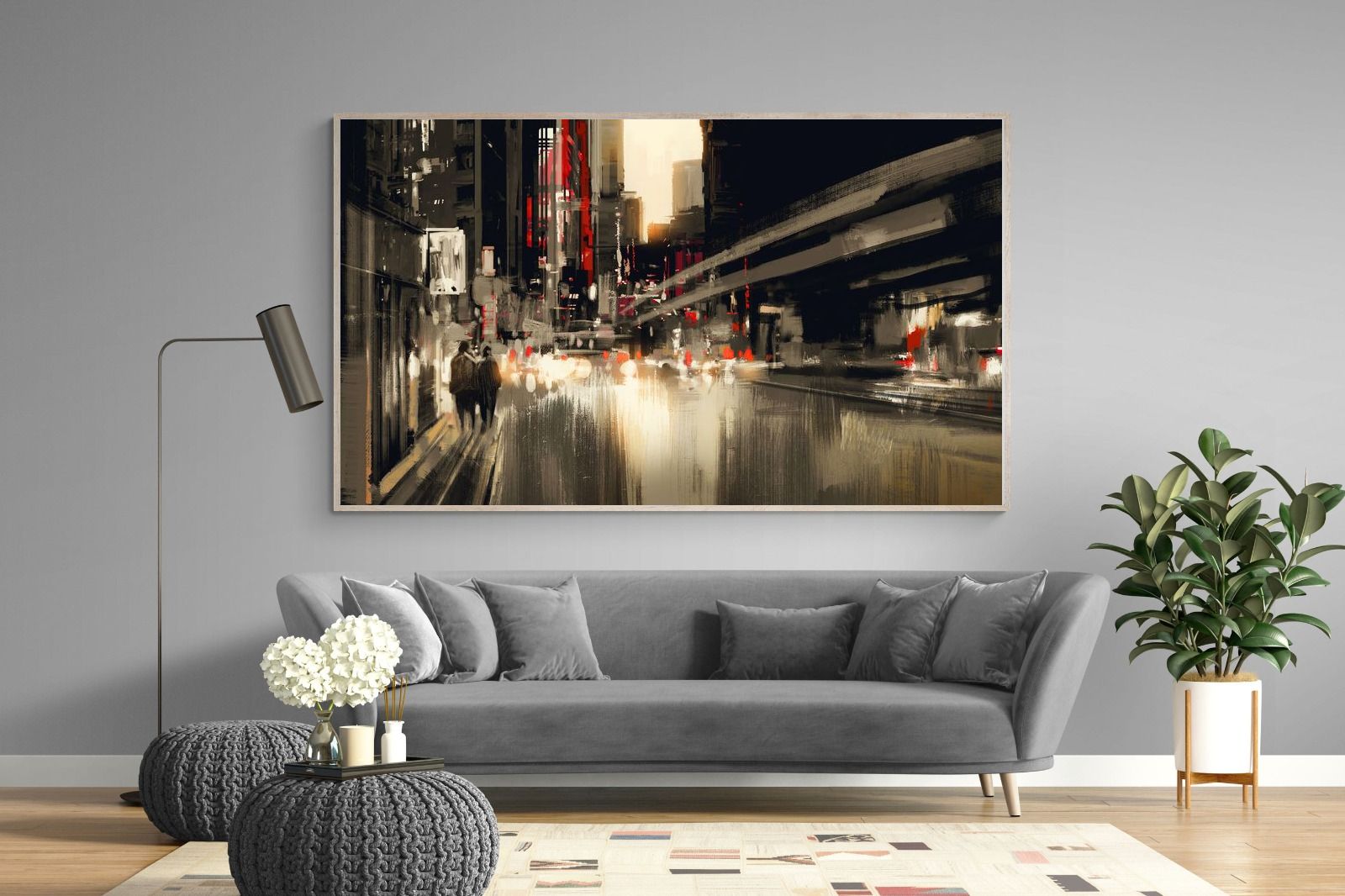 Metro-Wall_Art-220 x 130cm-Mounted Canvas-Wood-Pixalot