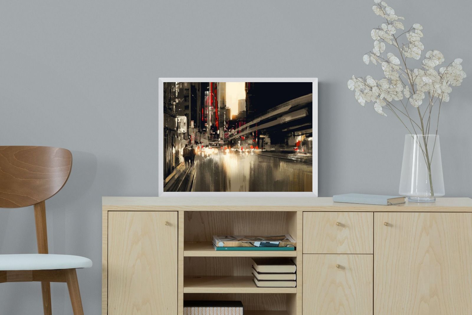 Metro-Wall_Art-60 x 45cm-Mounted Canvas-White-Pixalot