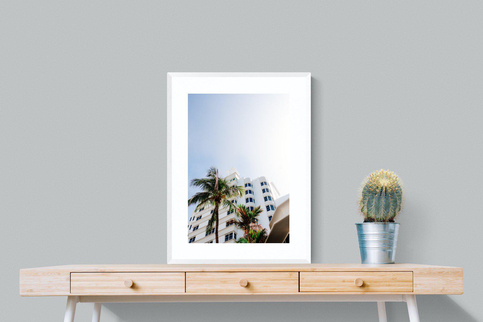 Miami-Wall_Art-60 x 80cm-Framed Print-White-Pixalot