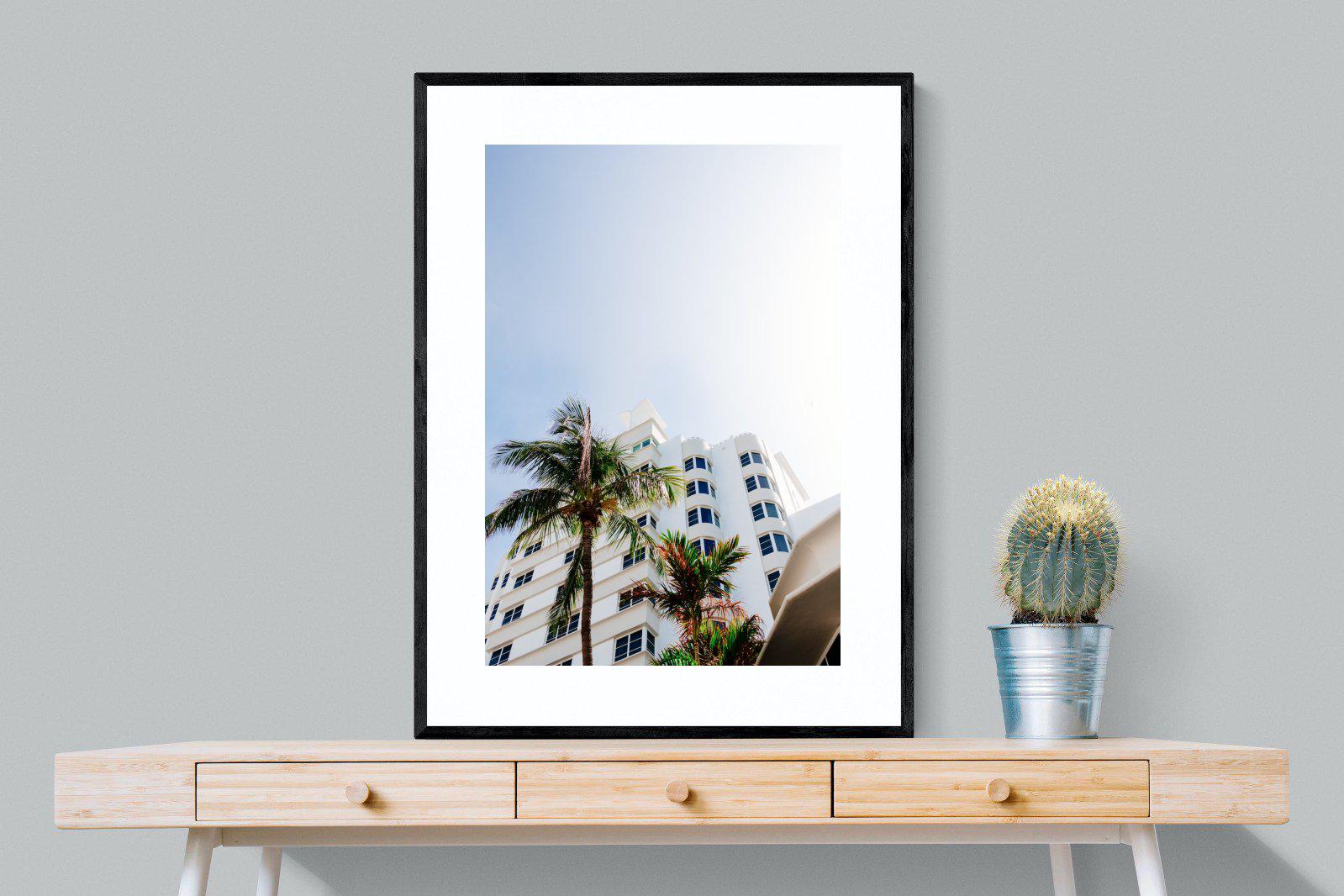Miami-Wall_Art-75 x 100cm-Framed Print-Black-Pixalot