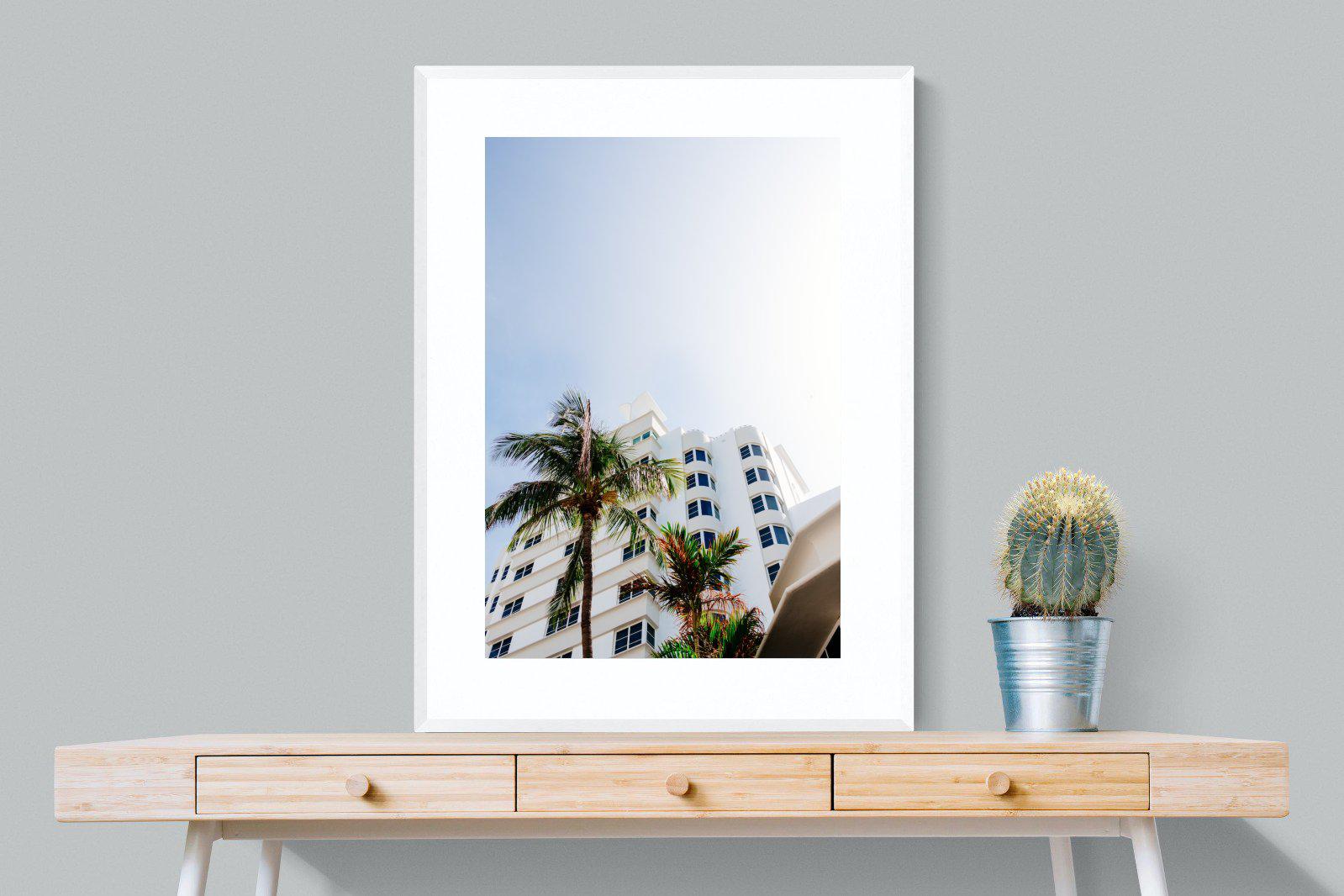 Miami-Wall_Art-75 x 100cm-Framed Print-White-Pixalot