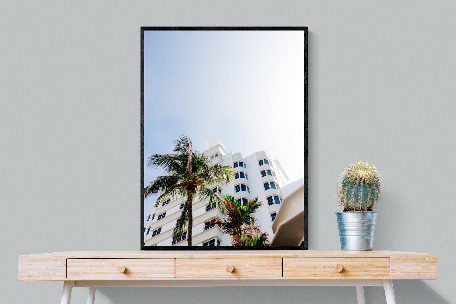 Miami-Wall_Art-75 x 100cm-Mounted Canvas-Black-Pixalot