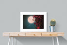 Midnight Flora-Wall_Art-80 x 60cm-Framed Print-White-Pixalot