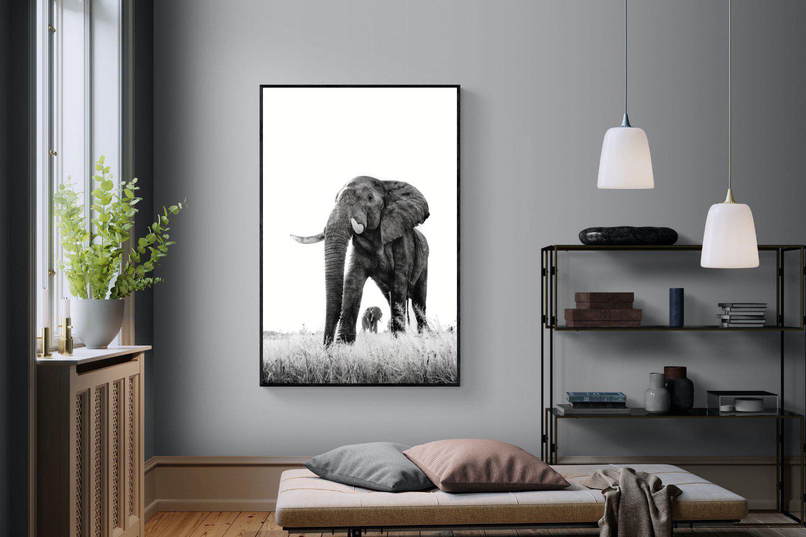 Mighty-Wall_Art-120 x 180cm-Mounted Canvas-Black-Pixalot