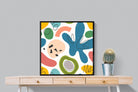 Mini Matisse-Wall_Art-80 x 80cm-Mounted Canvas-Black-Pixalot