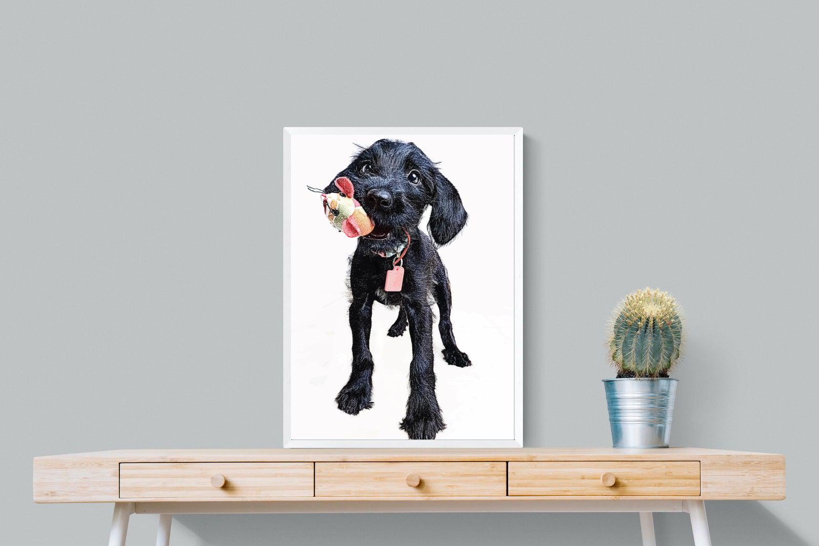 Mini Pup-Wall_Art-60 x 80cm-Mounted Canvas-White-Pixalot