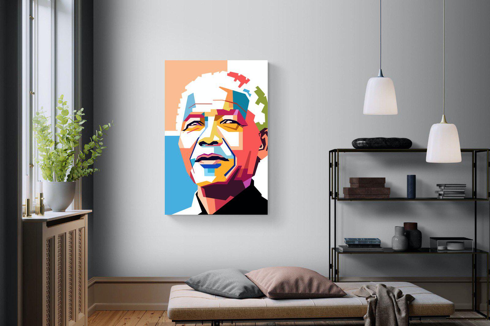 Modern Madiba-Wall_Art-100 x 150cm-Mounted Canvas-No Frame-Pixalot