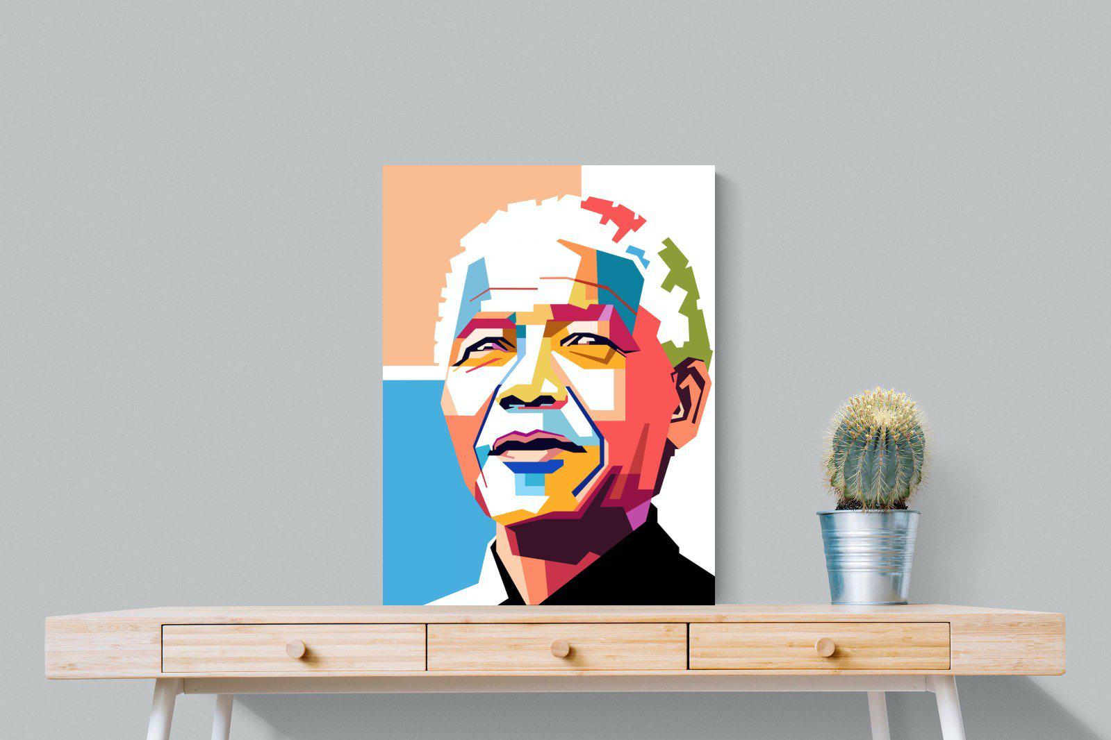Modern Madiba-Wall_Art-60 x 80cm-Mounted Canvas-No Frame-Pixalot