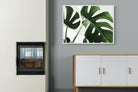 Monstera-Wall_Art-100 x 75cm-Mounted Canvas-White-Pixalot