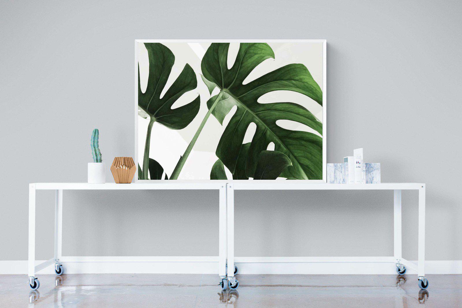 Monstera-Wall_Art-120 x 90cm-Mounted Canvas-White-Pixalot