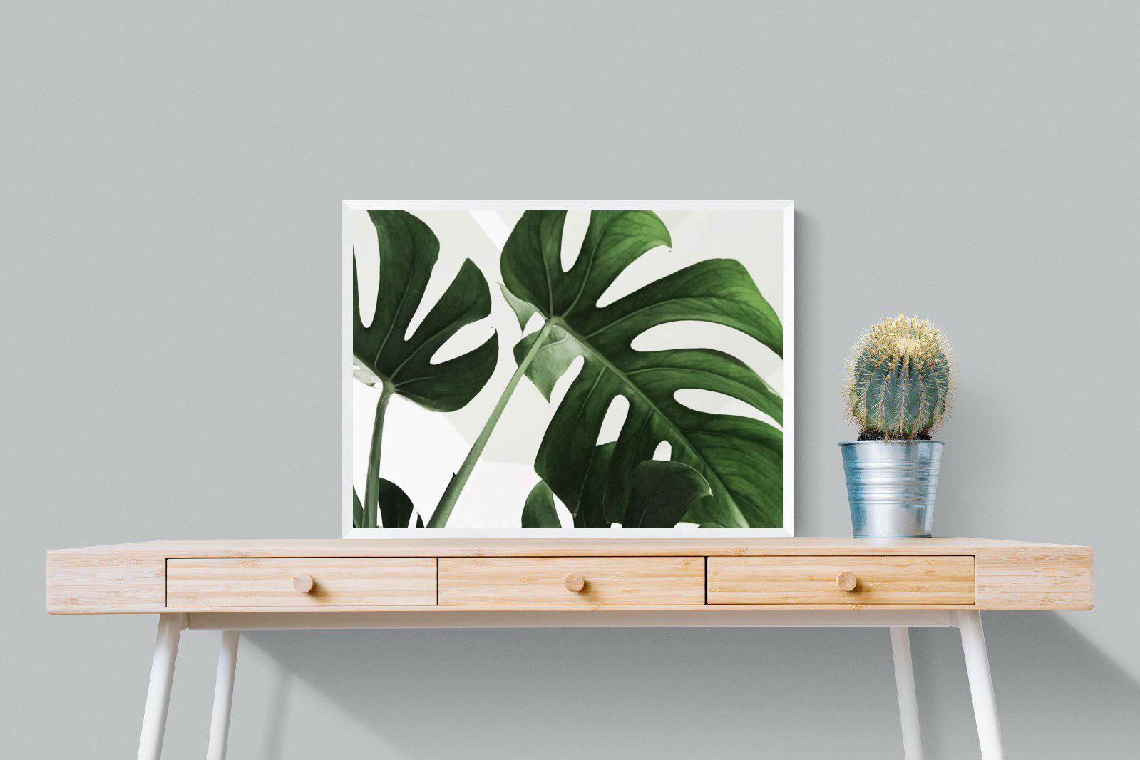 Monstera-Wall_Art-80 x 60cm-Mounted Canvas-White-Pixalot