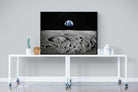 Moon Landing-Wall_Art-120 x 90cm-Mounted Canvas-Black-Pixalot