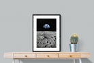 Moon Landing-Wall_Art-60 x 80cm-Framed Print-Black-Pixalot