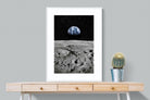 Moon Landing-Wall_Art-75 x 100cm-Framed Print-White-Pixalot