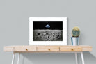 Moon Landing-Wall_Art-80 x 60cm-Framed Print-White-Pixalot