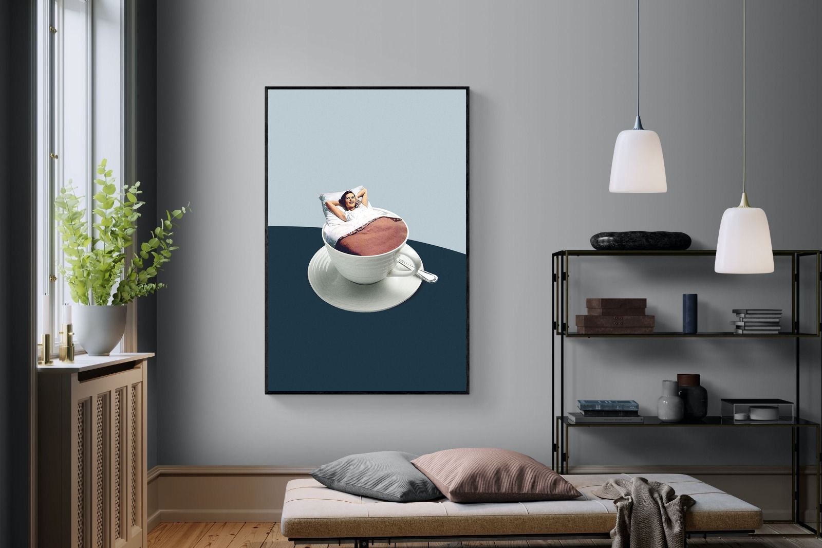 Morning Ritual-Wall_Art-120 x 180cm-Mounted Canvas-Black-Pixalot