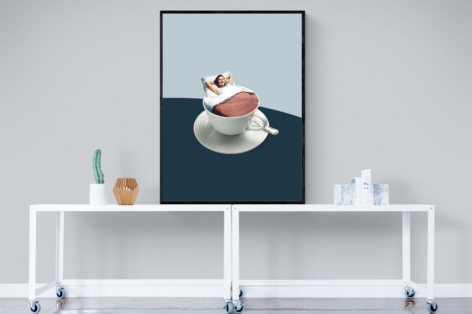 Morning Ritual-Wall_Art-90 x 120cm-Mounted Canvas-Black-Pixalot