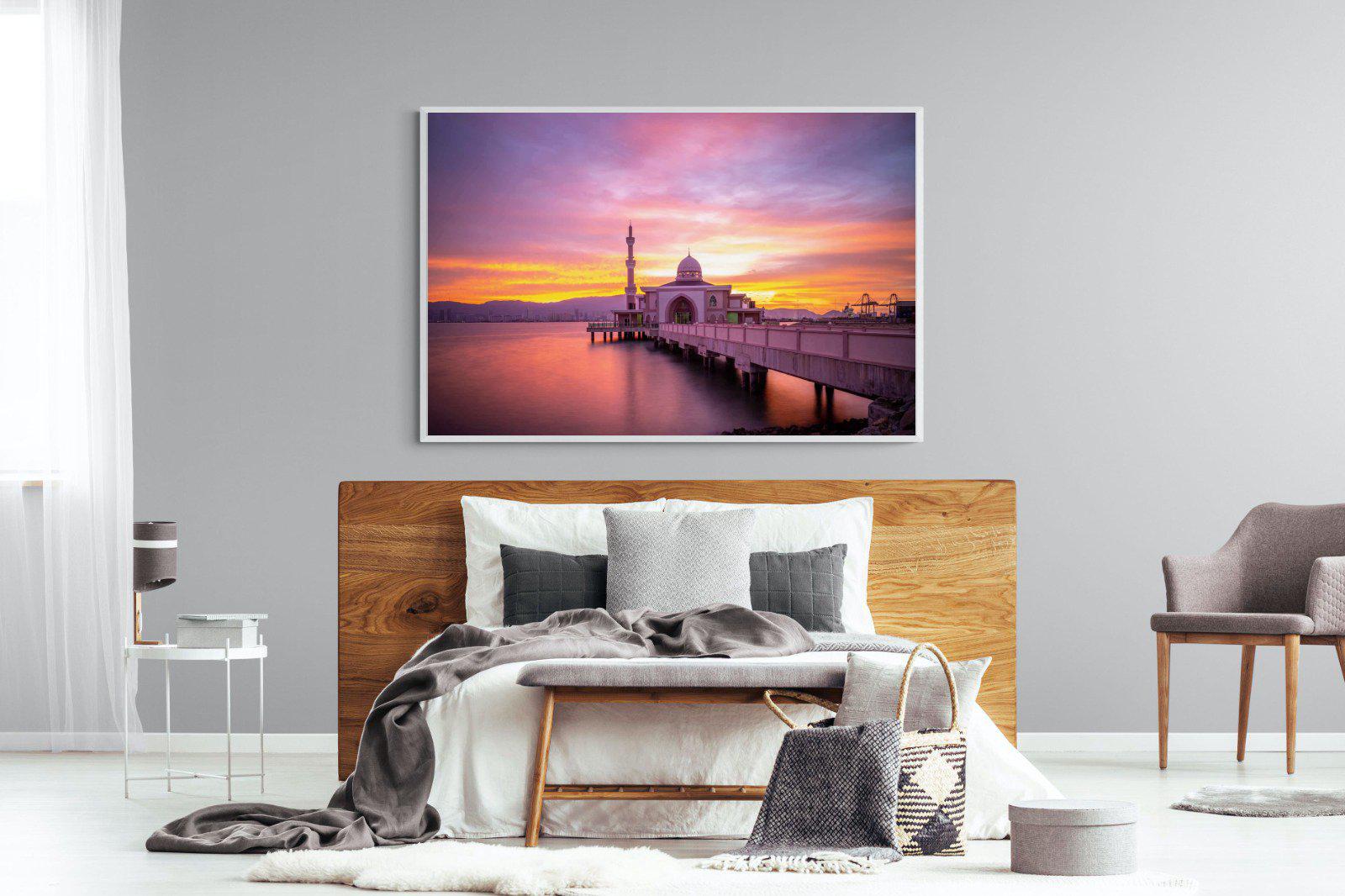 Mosque-Wall_Art-150 x 100cm-Mounted Canvas-White-Pixalot