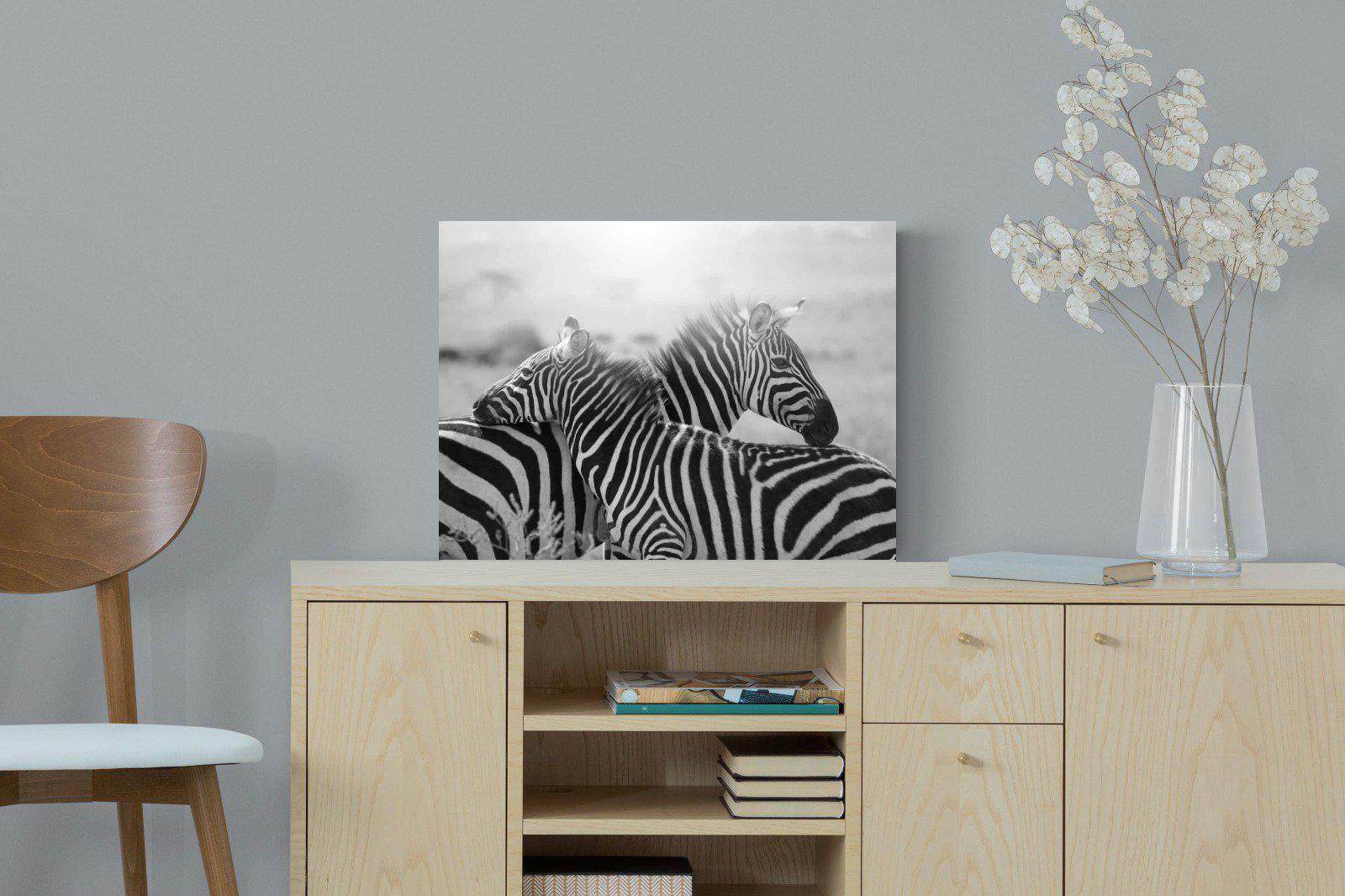 Mother & Foal-Wall_Art-60 x 45cm-Mounted Canvas-No Frame-Pixalot