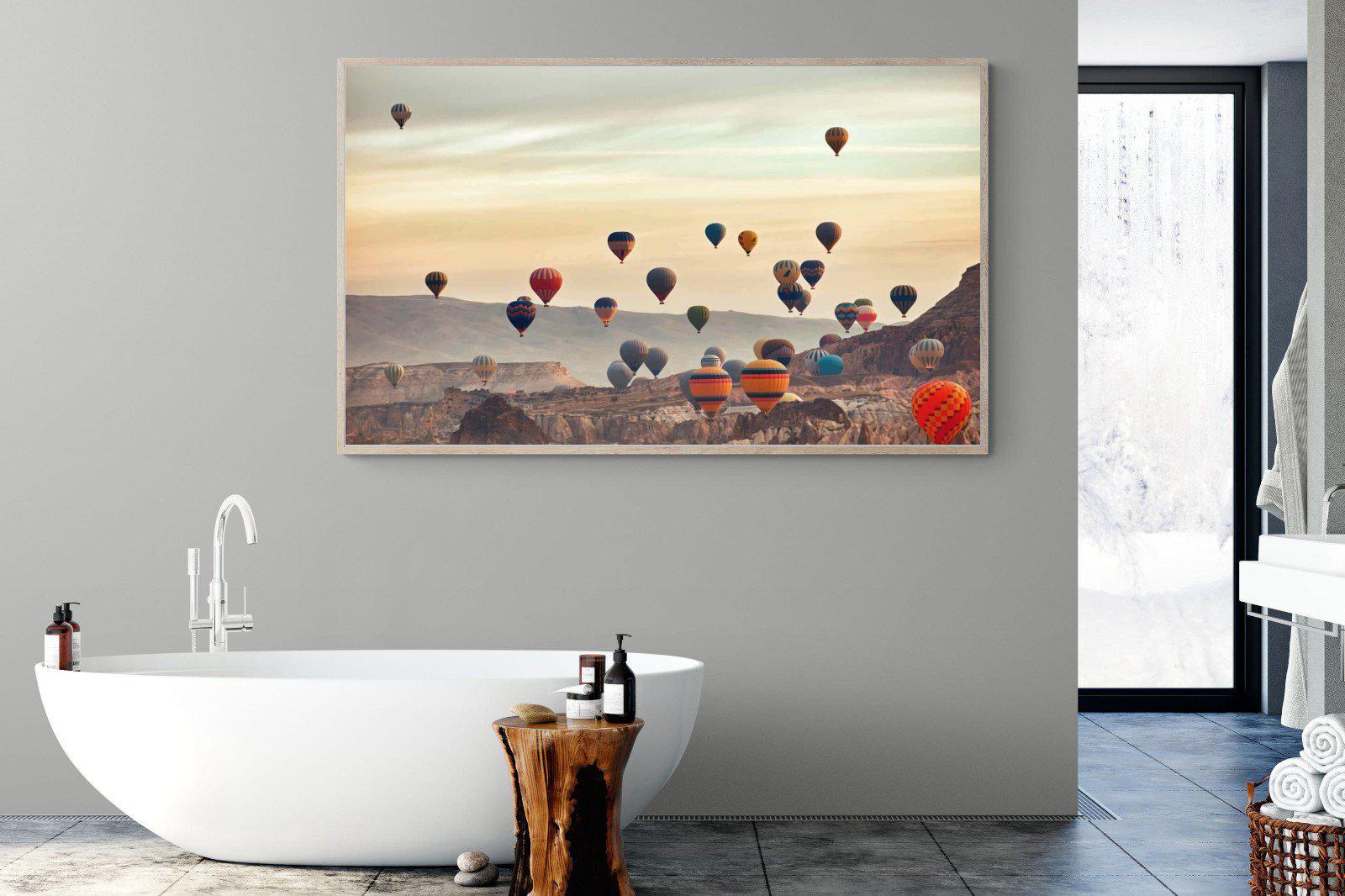 Mountain Balloons-Wall_Art-180 x 110cm-Mounted Canvas-Wood-Pixalot