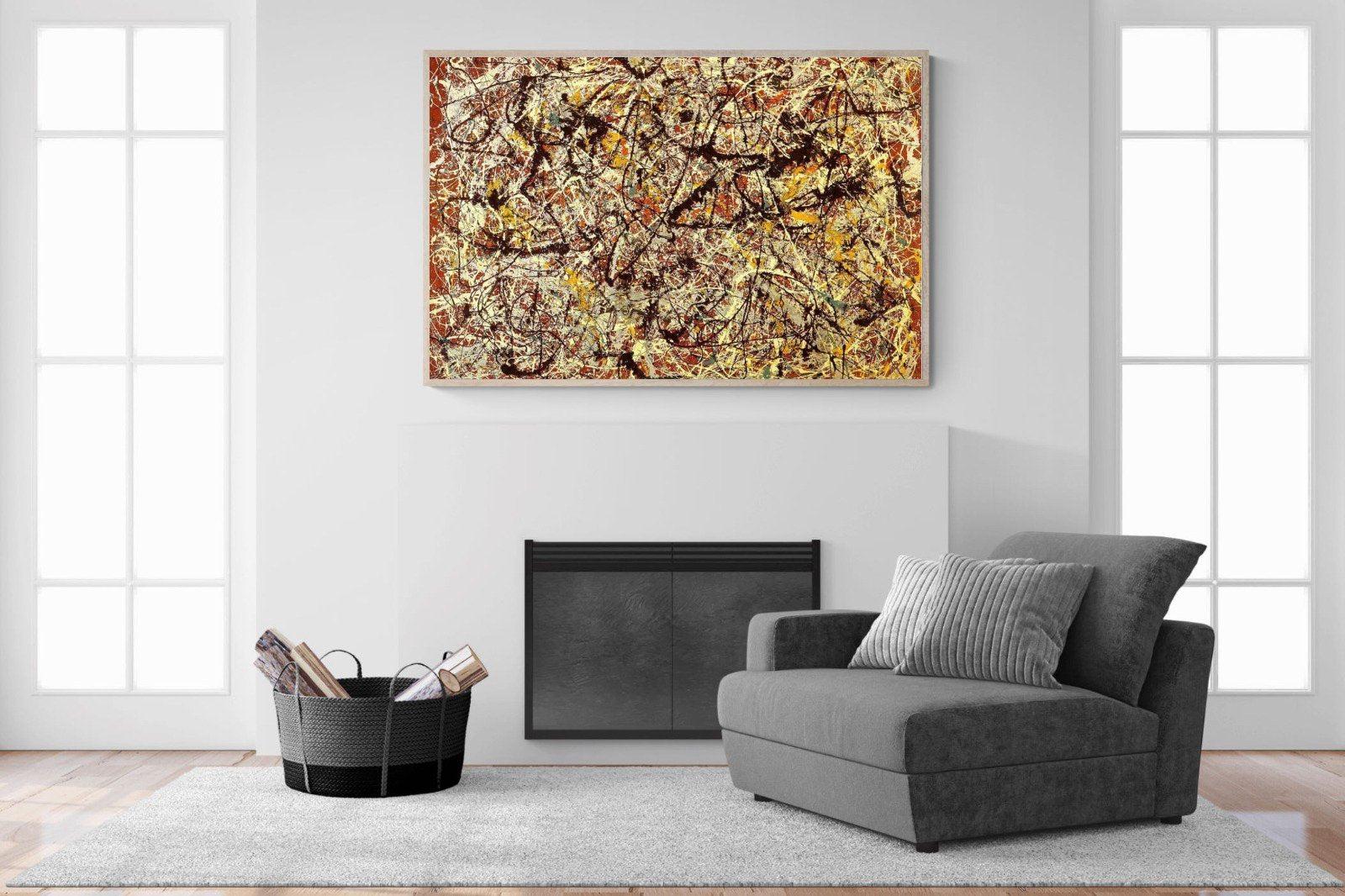 Mural on Indian Red Ground-Wall_Art-150 x 100cm-Mounted Canvas-Wood-Pixalot