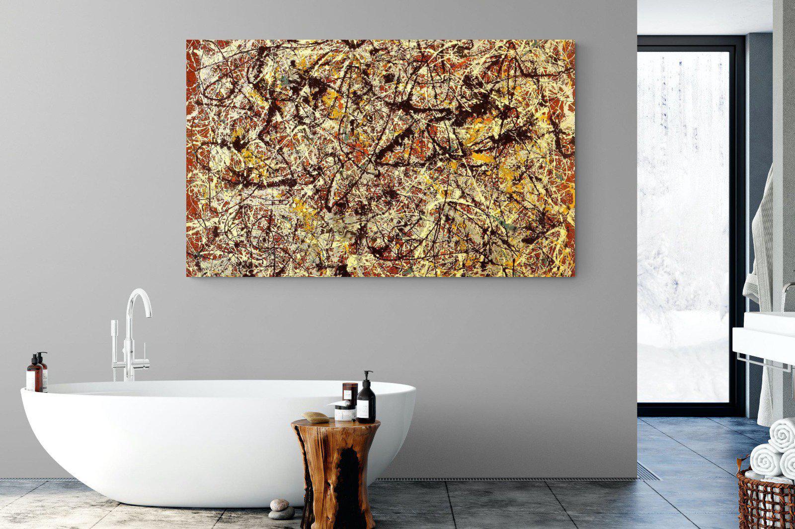 Mural on Indian Red Ground-Wall_Art-180 x 110cm-Mounted Canvas-No Frame-Pixalot