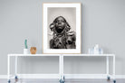 Mursi Woman-Wall_Art-90 x 120cm-Framed Print-Wood-Pixalot
