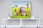 My African Buddies-Wall_Art-120 x 120cm-Mounted Canvas-No Frame-Pixalot